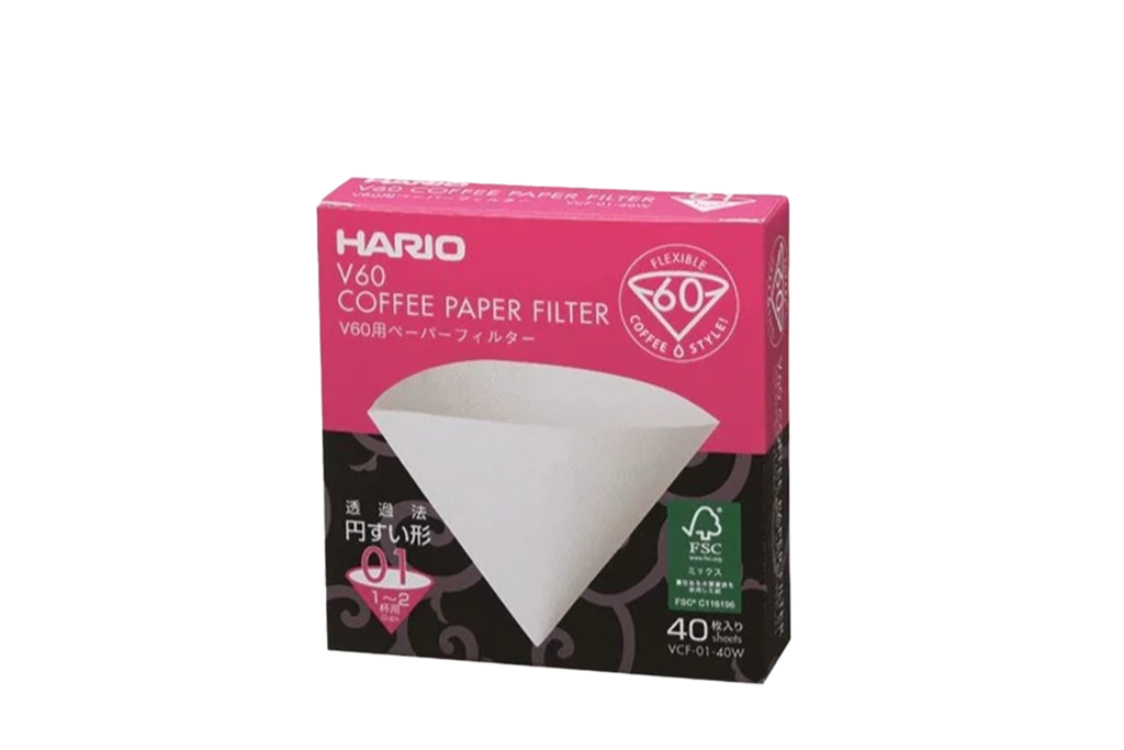 01 Hario V60 Papers // Pack of 40 - Yallah Coffee