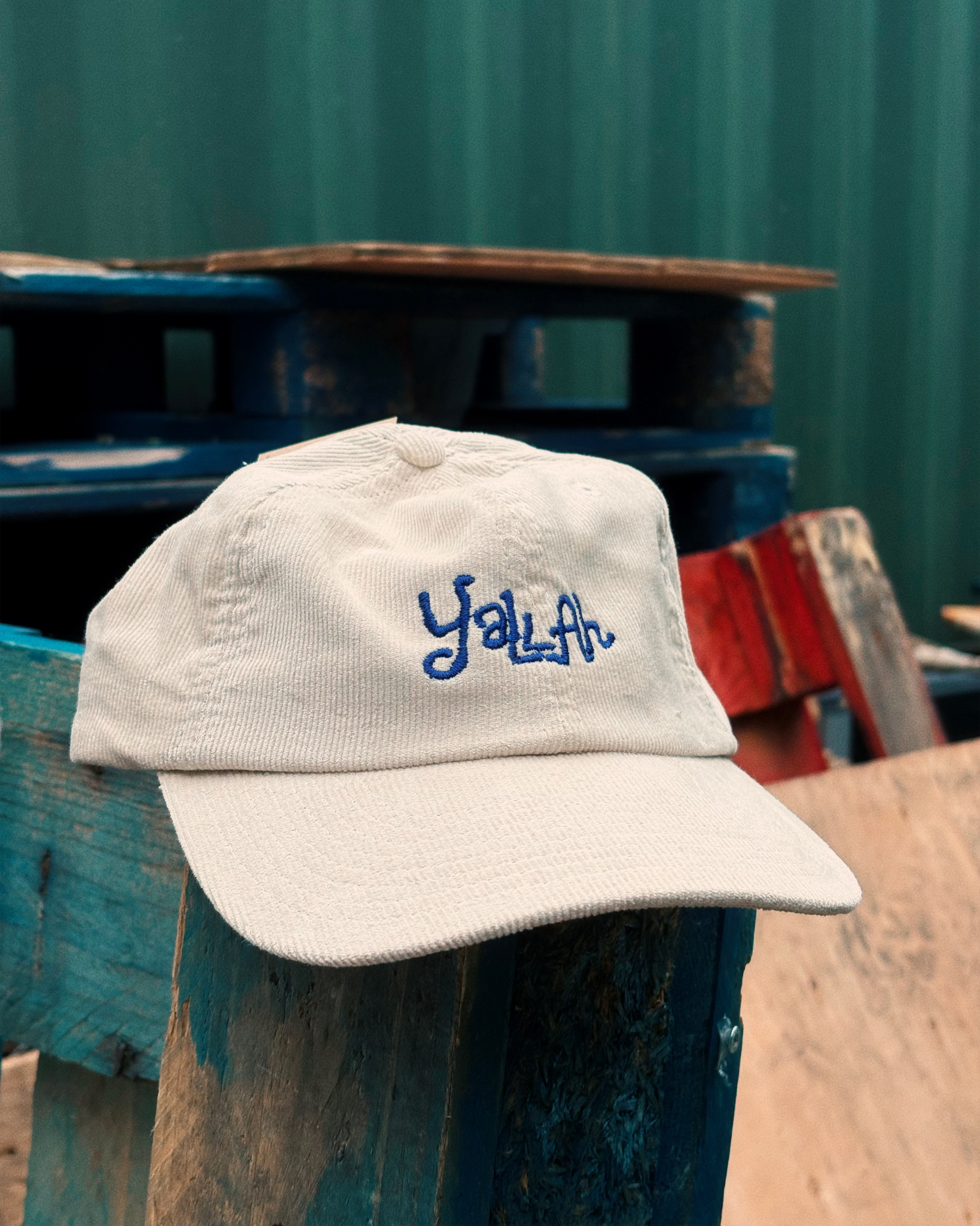 Yallah Cord Cap - White - Yallah Coffee