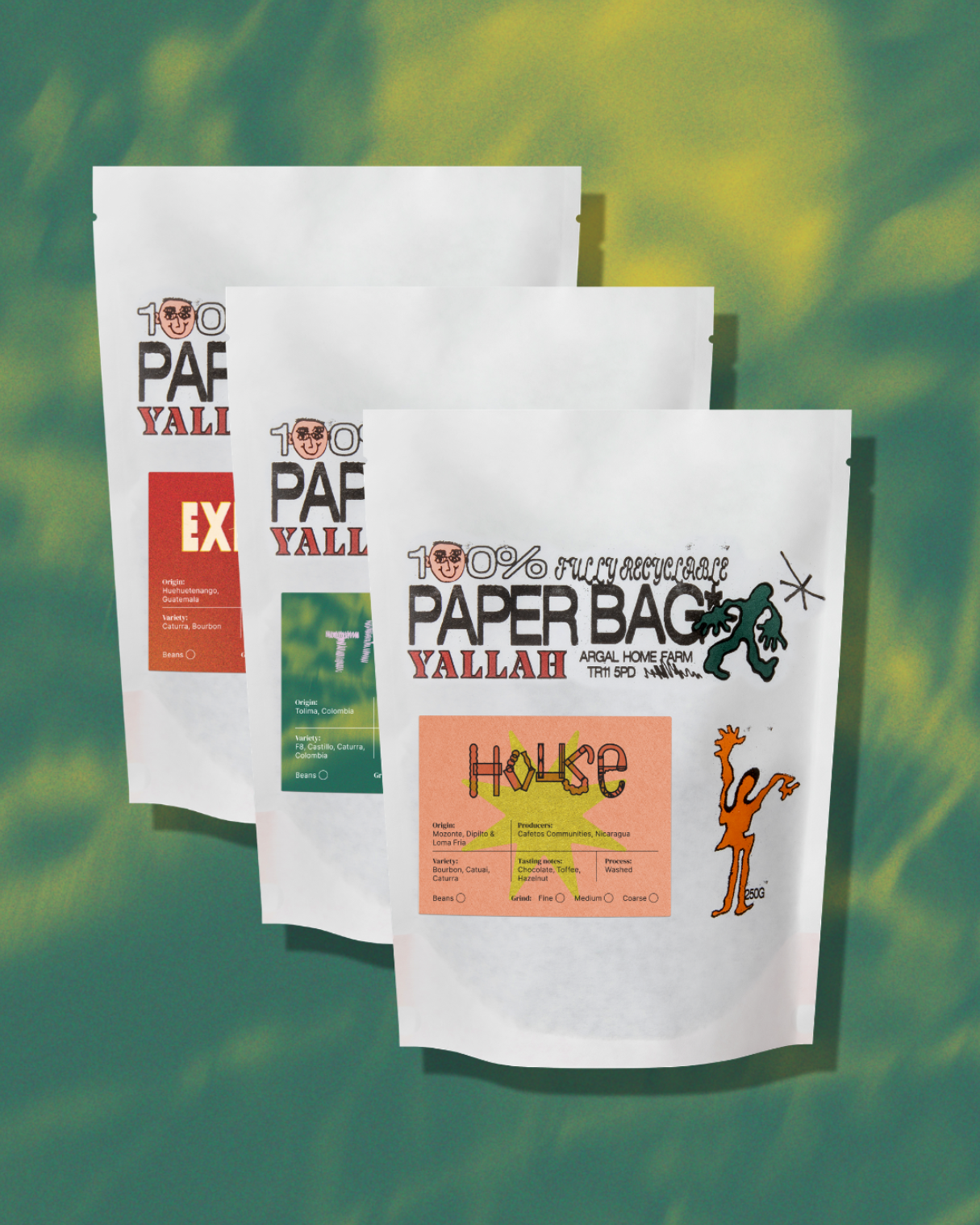 Taster pack, Three of the best - Yallah Coffee