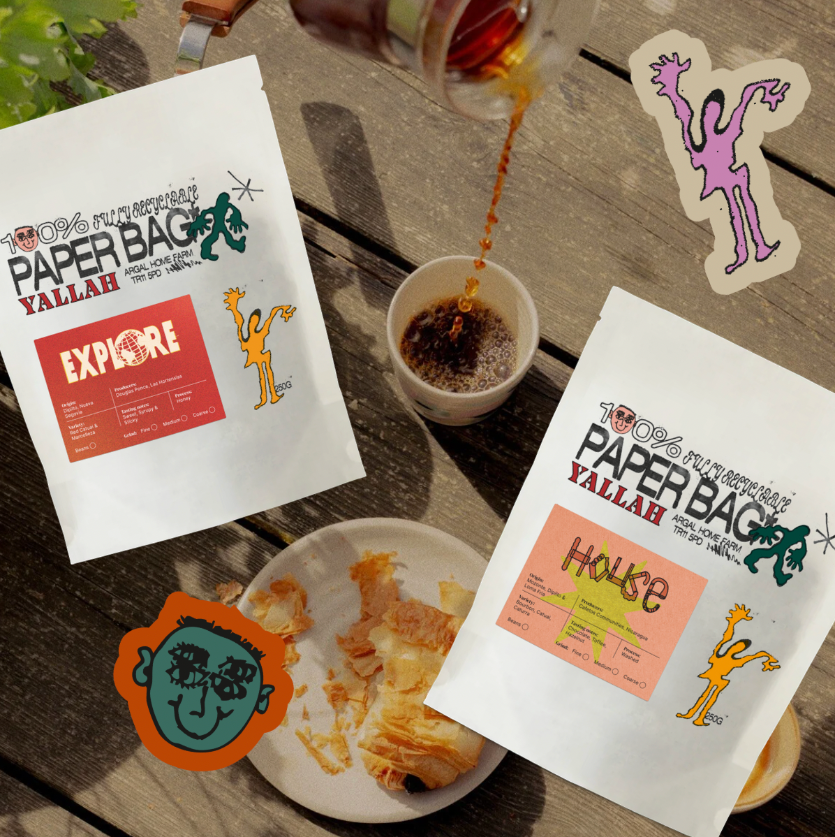 Our Paper Packaging – Yallah Coffee
