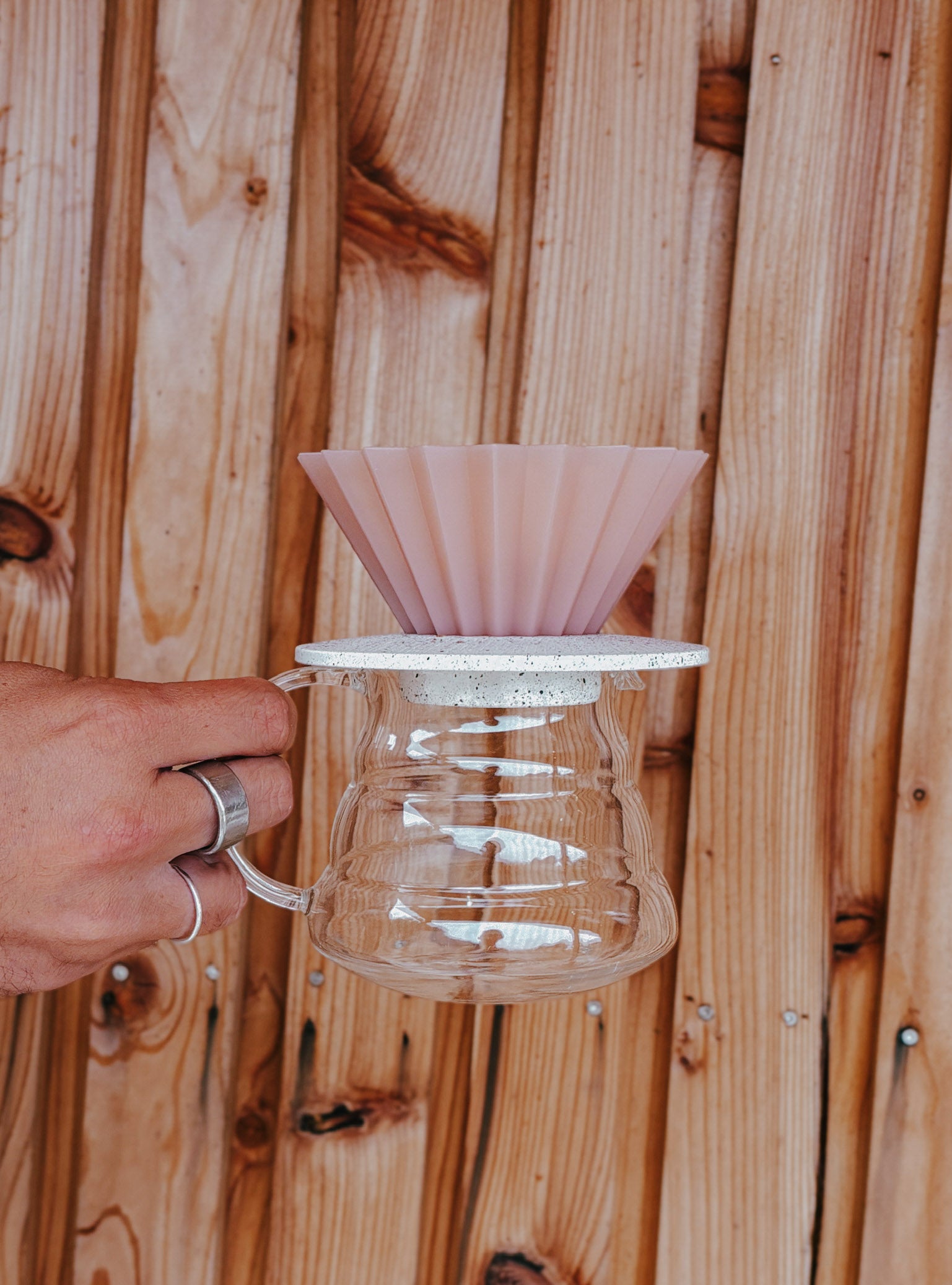 Origami Air Dripper, Pink - Yallah Coffee