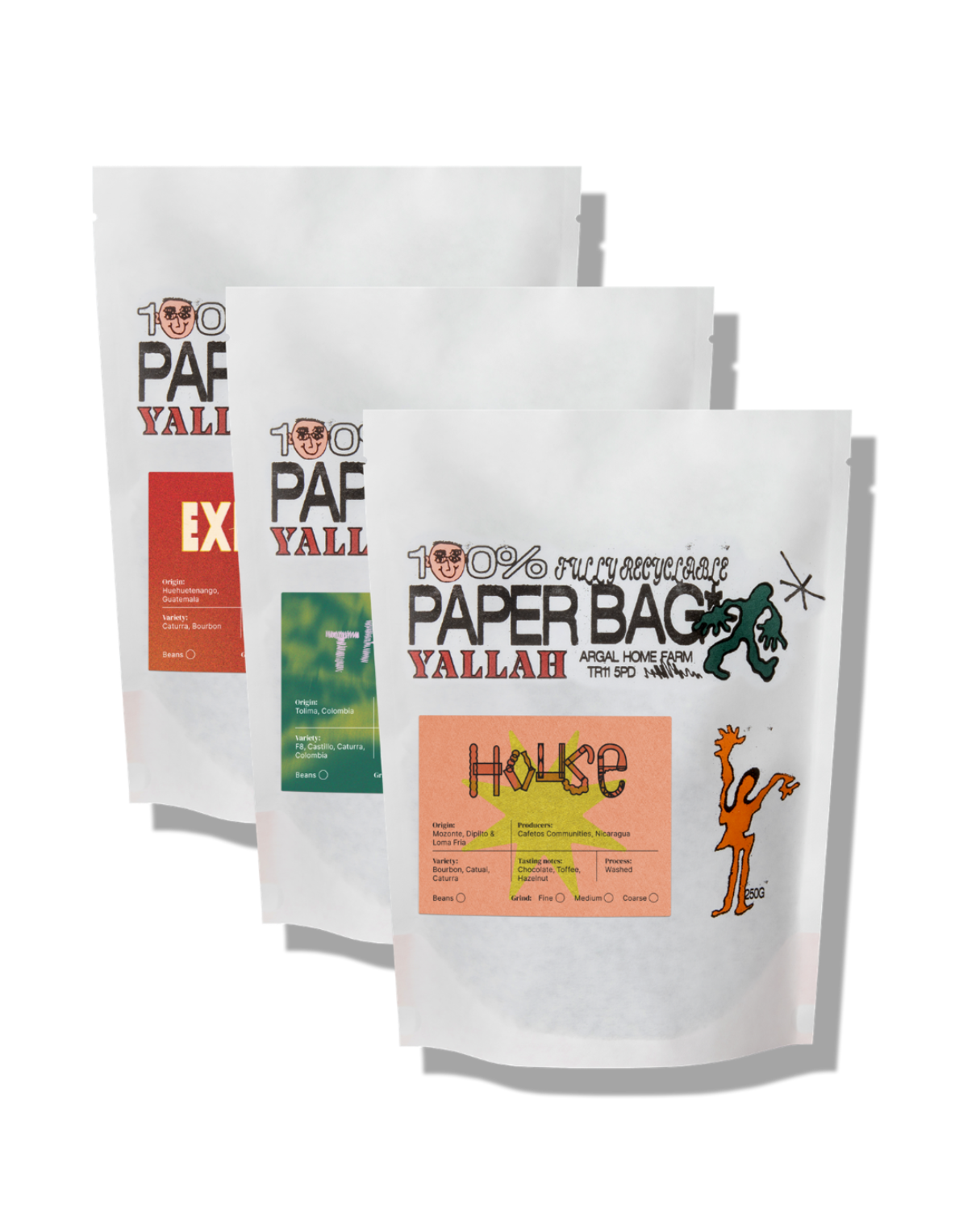 Taster pack, Three of the best - Yallah Coffee